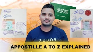 Saudi Apostille Attestation Explained in Hindi [upl. by Laicram]