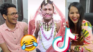 TikTok Try Not To LaughCringe Challenge vs My Sister [upl. by Annirac]