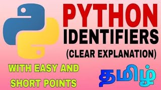 Python Identifiers Tamil [upl. by Camm]