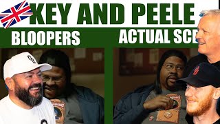 Key amp Peele Bloopers vs Actual Scenes REACTION  OFFICE BLOKES REACT [upl. by Doniv]