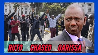 Ruto heckled and chased from garissa by protestors against finance bill 2024 [upl. by Snider]