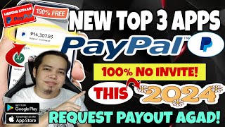 Top 3 Legit Paypal Paying Apps 2024  Earn 5 Paypal Money Daily  Legit Paypal Paying Apps 2024 [upl. by Gnidleif]