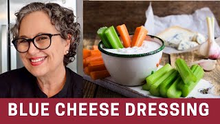 How to Make Blue Cheese Dressing with Yogurt Keto Friendly  The Frugal Chef [upl. by Carita]