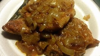 Smothered Pork Chops With Onions amp Gravy Recipe [upl. by Nyrek801]