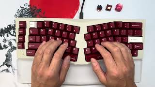 Gateron Quinn  Neo Ergo  Drop DCX Garnet  Sound Test [upl. by Adnawed787]