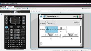 Lineare und quadratische Gleichungen und Ungleichungen lösen mit dem TI Nspire CX CAS [upl. by Raffaj]