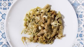 Fusilli integrali Voiello con carciofi e crema daglio  La ricetta dello Chef Cannavacciuolo [upl. by Iatnohs]