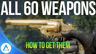 All 60 Unique Secret Weapons and How to Get Them  Red Dead Redemption 2 [upl. by Nylkcaj]