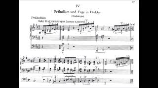 Franz Schmidt  Prelude and Fugue in D major Hallelujah  Score Video [upl. by Amalbergas]