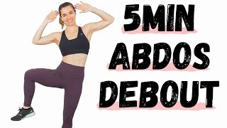 5min Abdos Debout  Exercices pour muscler les abdominaux en restant debout sans materiel [upl. by Roxana38]