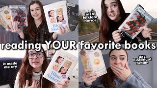 Reading YOUR Favorite Books of 2024 ✨ reading vlog found a five star favorite [upl. by Aninat]