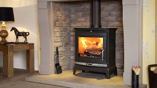 Portway Rochester 7 Multifuel Stove Chrome [upl. by Daphie292]