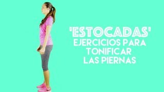 Estocadas Ejercicios practicos para hacer en casa [upl. by Hulton]