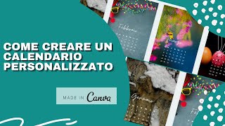 Creare Un Calendario Personlizzato con Canva  Tutorial Canva Italiano [upl. by Figone]