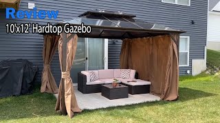 Jolydale 10x12 Hardtop Gazebo  Review 2024 [upl. by Isis367]