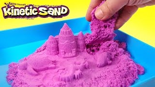 Kinetic Sand Activity PlaySet l How To Make Kinetic Sand Castle amp Cutting [upl. by Nahgiem936]