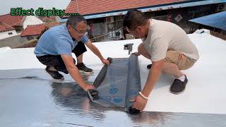 Polymer waterproofing membrane for roofing repair waterproof buildingmaterials roofingrepair [upl. by Alahsal]