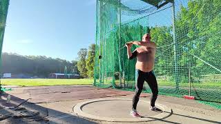 Hammer Throw Stabilizing my 3rotation throws Master Athletics M60 252024 [upl. by Sixela214]