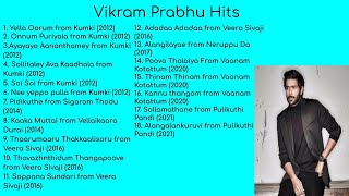 Vikram Prabhu Tamil Hit Songs  Tamil Songs  AVKT Tamil Music World [upl. by Ymmij]