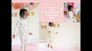 DIY Beginner Sewing Toddler Pajamas [upl. by Tsnre]