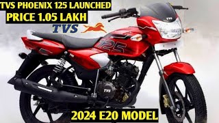 TVS Phoenix 125 Bike Launch In India 2024  PriceSpec MileageDate  TVS Bikes In India 2024 [upl. by Haymes]