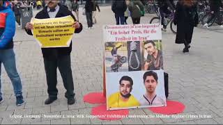 Leipzig November 2 2024 MEK Supporters’ Exhibition Condemning the Mullahs’ Regime Crimes in Iran [upl. by Gary]