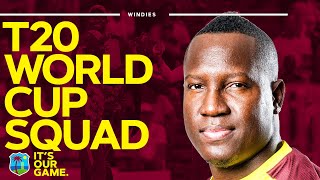 The West Indies Squad for the ICC Mens T20 World Cup 🌴 🏆 WIREADY  MenInMaroon [upl. by Carny295]