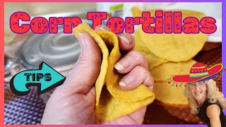 EASIEST WAYS TO MAKE HOMEMADE CORN TORTILLAS [upl. by Cardinal]