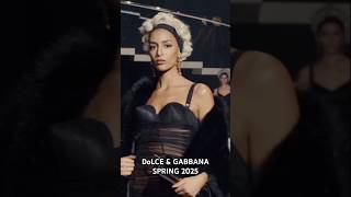 DoLCE amp GABBANA SPRING 2025 fashion runway video model shorts show catwalk like [upl. by Enyawad633]