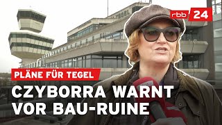 Baustelle Tegel Wissenschaftssenatorin hält an HochschulUmzugsplänen fest [upl. by Virg]