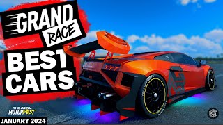 GRAND RACE META  Motorfests FASTEST CARS in Each Class January 2024 [upl. by Llevra]