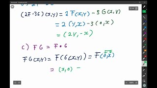 Let F and G be the linear operators on 𝐑2 defined by Fx yxy 0 and Gx yy … [upl. by Notfol]