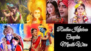 Radha Krishna Couples Month Wise [upl. by Lednam]