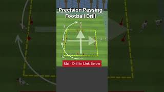 PRECISION Passing Football Drill  Soccer Drills  Warm up passingdrill footballpractice football [upl. by Bord558]