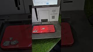 iphone 12 back glass change  iphone 12 back glass replacement by Lazer machine  youtube shorts [upl. by Annotahs]