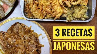 🍙 COCINAMOS 3 Platos JAPONESAS FACILES sin productos importados [upl. by Irol]