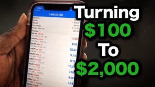 Rise to Riches Transform 100 into 2000 in just 3 Days Trading Forex in 2024 [upl. by Nrubloc]