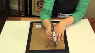 How to Secure the Backer to Picture Frames  Picture Frame Crafts [upl. by Genet]