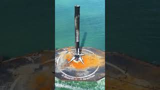 A Falcon 9 returns from an offshore landing on the Space Coast spacex teamspace [upl. by Bahe125]