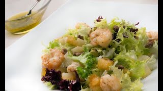 Receta de ensalada templada de langostinos  Karlos Arguiñano [upl. by Desta418]