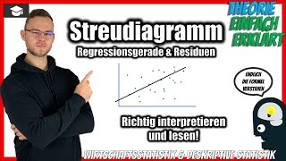 Streudiagramm zeichnen und interpretieren Statistik [upl. by Sacram]