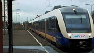 LINT 41 der EVB in Bremerhaven Hbf Railcar train railway RR [upl. by Loris]