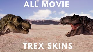 All TRex movie skins in Jurassic World Evolution 2 🦖 [upl. by Minette]