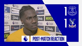 EVERTON 11 CRYSTAL PALACE AMADOU ONANAS POSTMATCH REACTION [upl. by Araht]