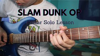 Slam Dunk OP Kimi ga Suki da to Sakebitai Guitar Solo Lesson [upl. by Pantin]