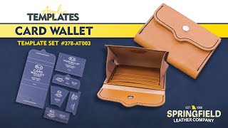 How To Make a Simple Card Wallet  Acrylic Template [upl. by Teyugn]