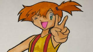 ASMR COLOR EDITION ANIME ART MiSTY  Pokémon   Tzunami Drawingz [upl. by Nylatsirk]