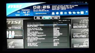 MSI Z68AGD65G3 UEFI BIOS [upl. by Sturges]