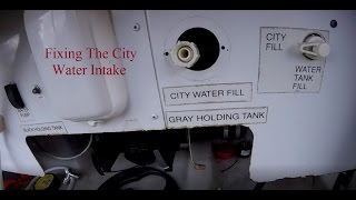 RV Mod Fixing City Water Valve [upl. by Ebbie]