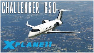 Hot Start Challenger 650 KATL  KMEM  XPlane 11  VATSIM [upl. by Ube]